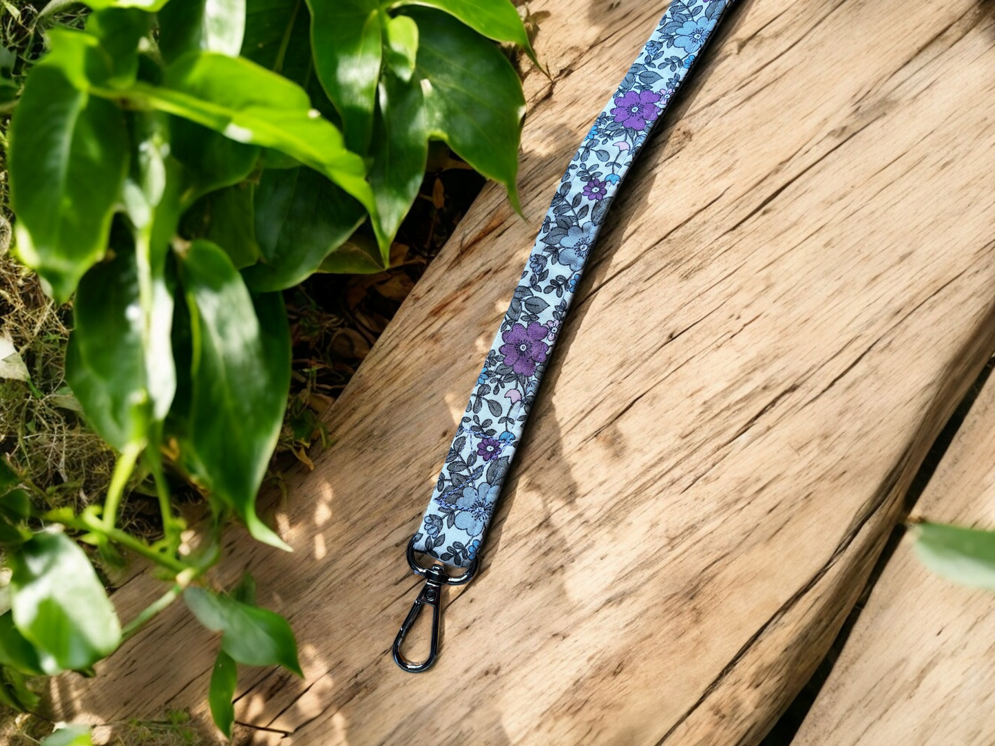 Stylish and Pretty Floral Dog Lead in Purple Pink and Blue Matching Lead available