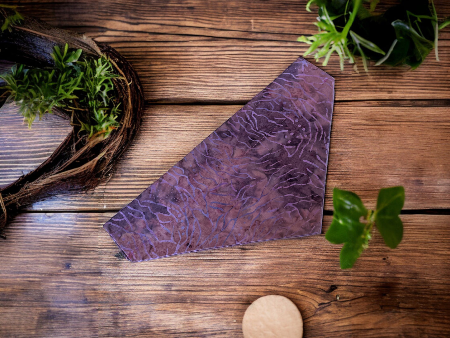 Dog bandana in Purple Splash design