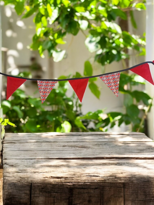 Large Union Jack Bunting for Street Parties, Garden Parties, VE Day Celebrations - Double Sided Hand Made Bunting - 4 Metres